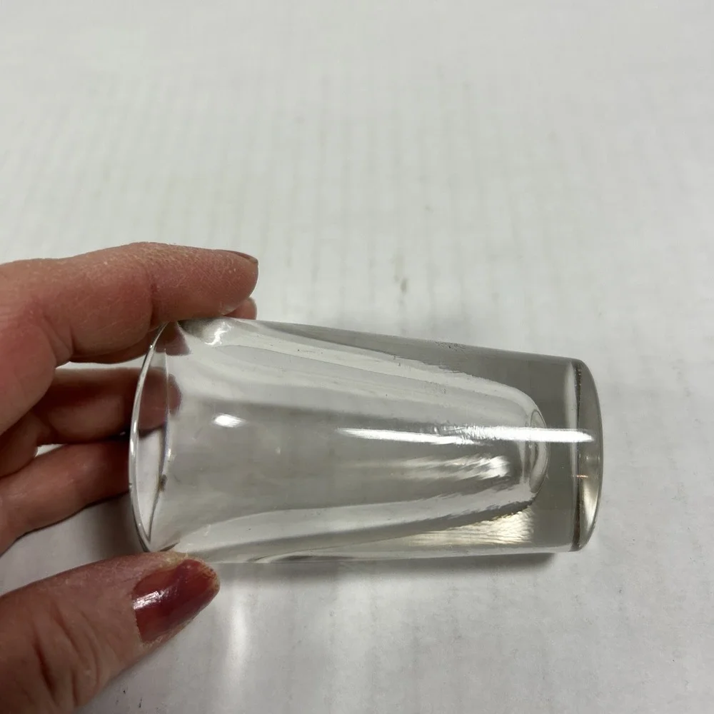 Hazel Atlas‎ Vintage Clear Glass Double Shot Glass Liquor